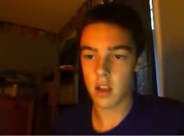 cCute boy wanking and cumming